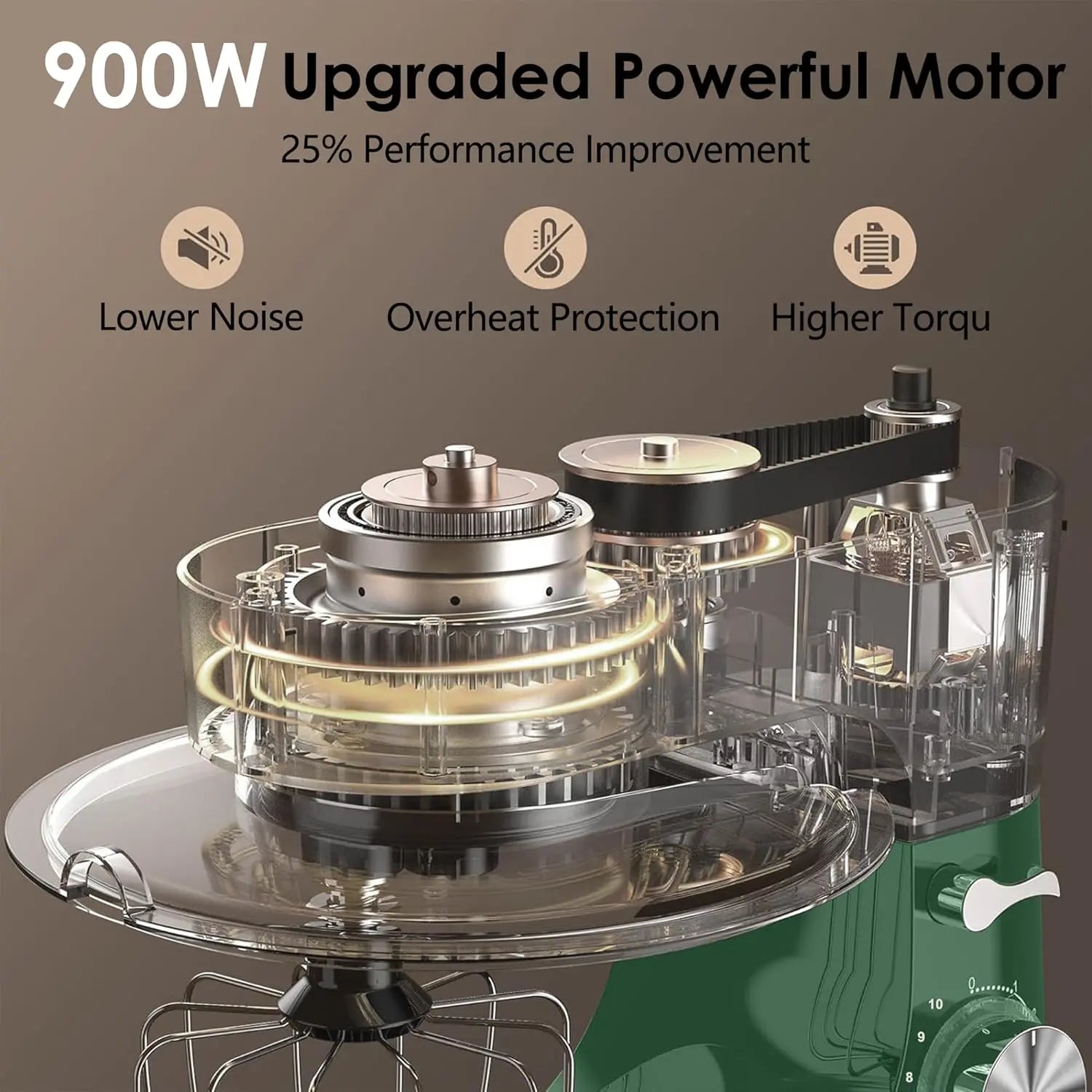 8.5QT Extra Large Stand Kitchen Mixer 900W